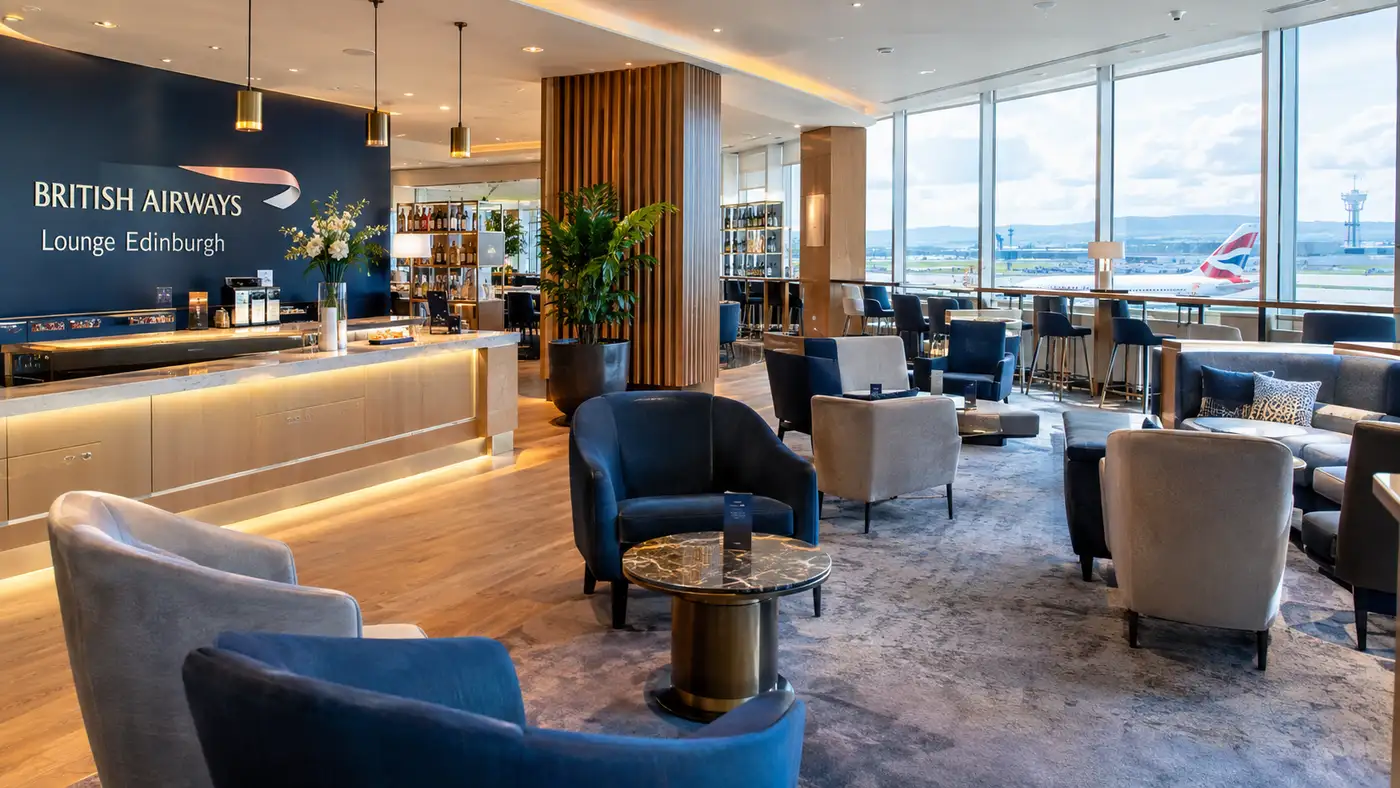 British Airways-lounge Edinburgh Airport-gids
