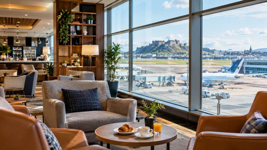 Edinburgh Lufthavns Loungeadgang: Priority Pass, DragonPass og Kreditkort
