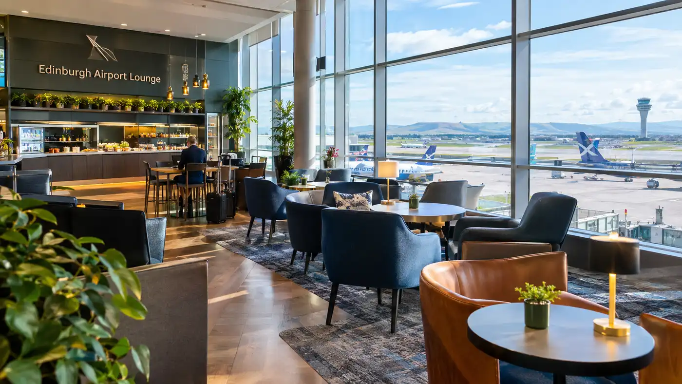 Toegang tot de luchthavenlounge van Edinburgh Airport: Priority Pass, DragonPass en creditcards