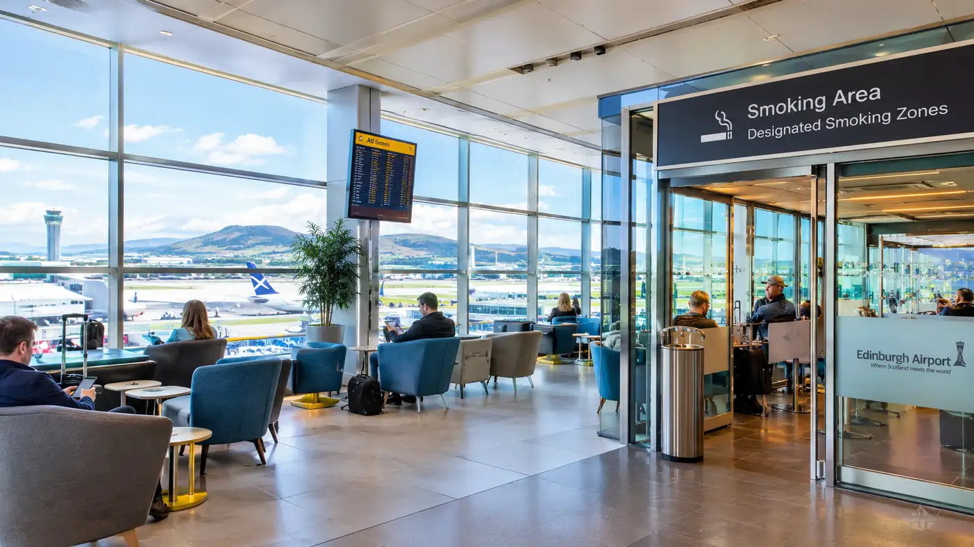 Edinburgh Airport Rookruimtes en Aangewezen Rookzones