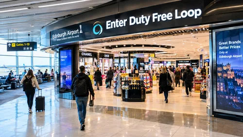 Duty Free-lus betreden